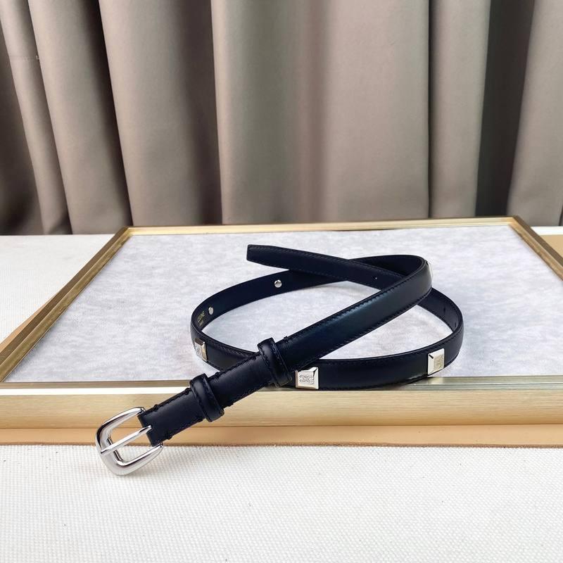 Celine Women Silver Buckle Belt 'Black'