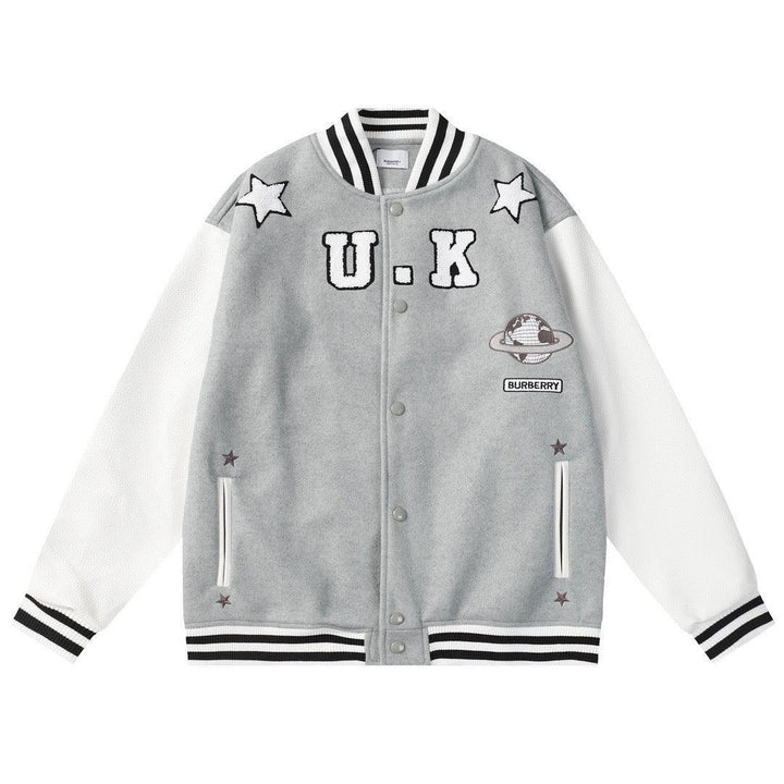 Burberry Gray Felton Bomber Jacket