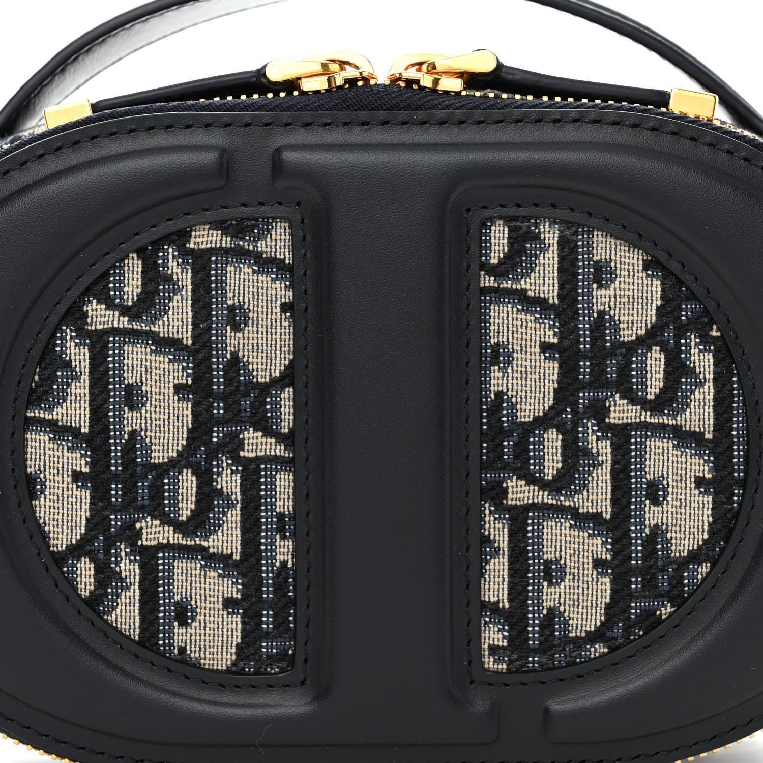 Christian Dior Signature Oval Camera Bag Calfskin with Embossed CD Signature