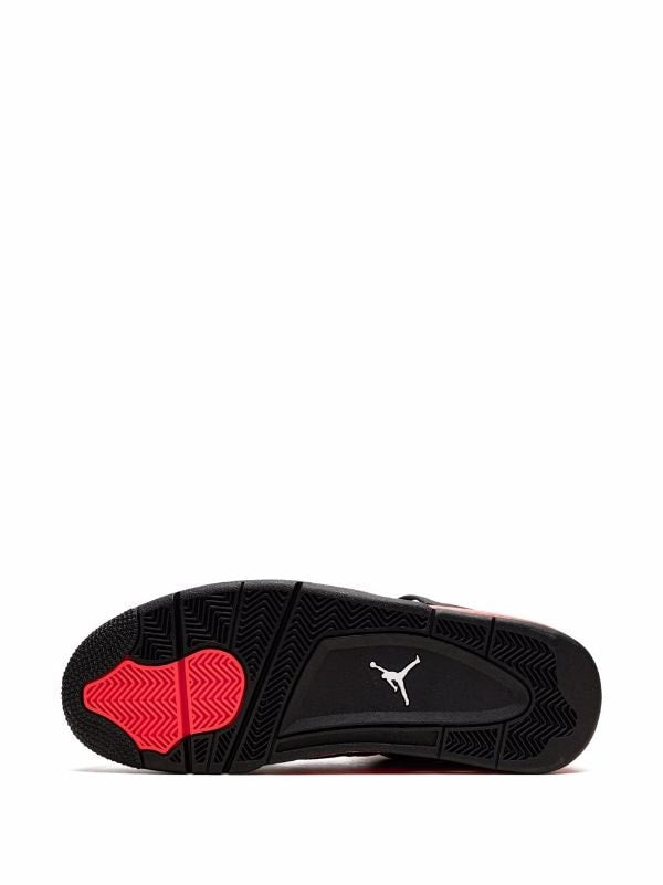 Air Jordan Retro 4-Style Sneakers – Red Thunder Edition