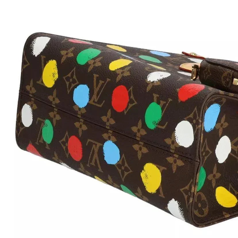 LOUIS VUITTON Monogram x Kusama Yayoi On the Go PM Hand Bag