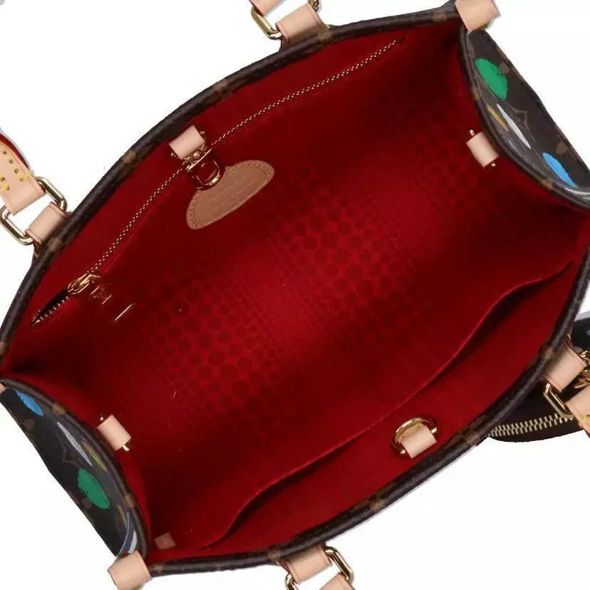 LOUIS VUITTON Monogram x Kusama Yayoi On the Go PM Hand Bag